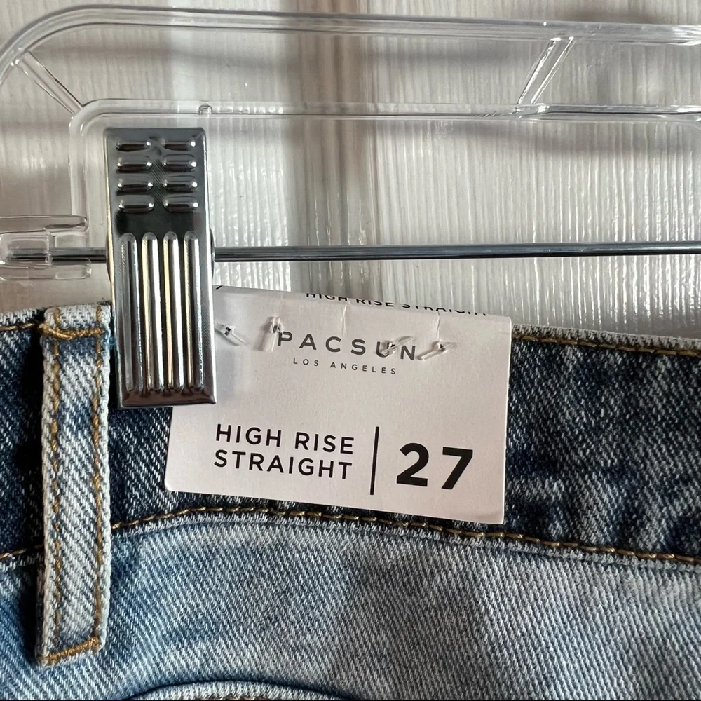 Pacsun high rise straight jeans